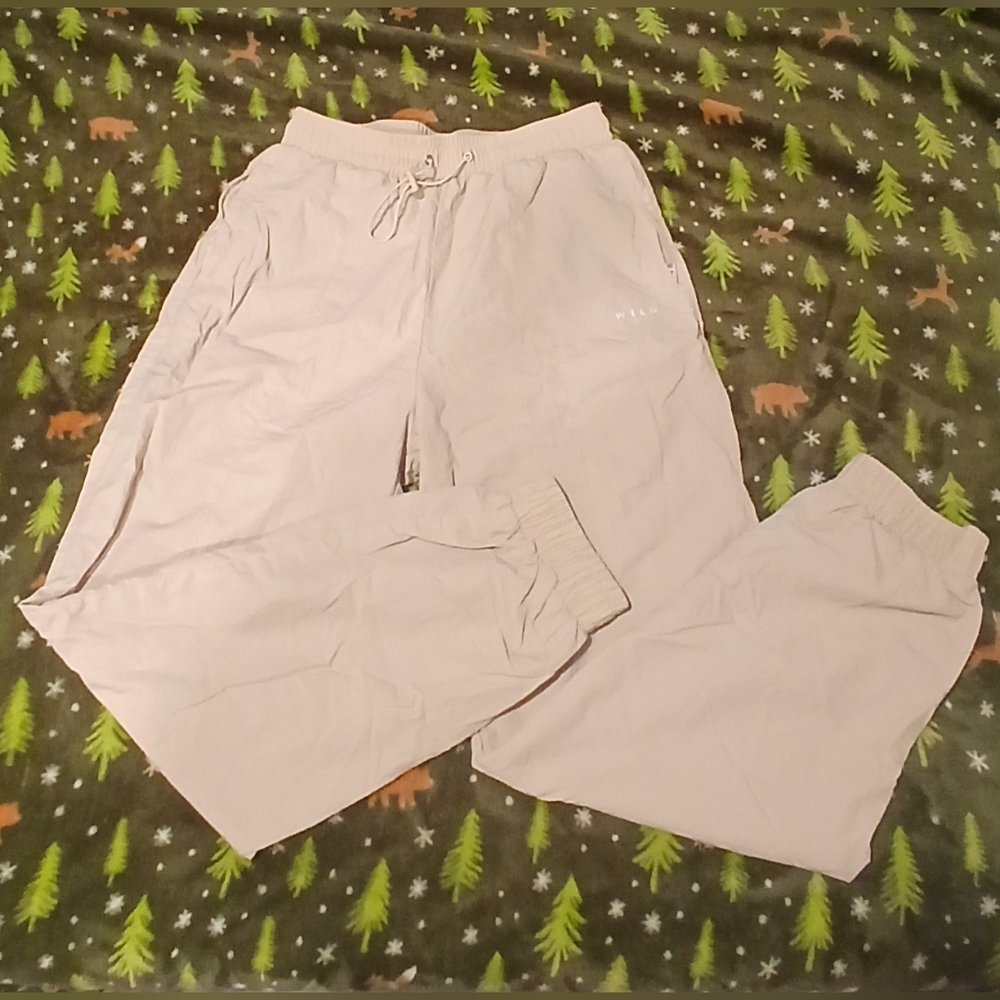 Mesh Lined Parachute Joggers